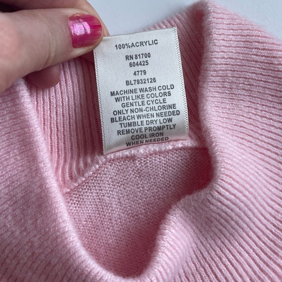 Petite Blair Short-Sleeve Sweater - Pastel Pink & Very Soft - Size PM - Picture 10 of 11